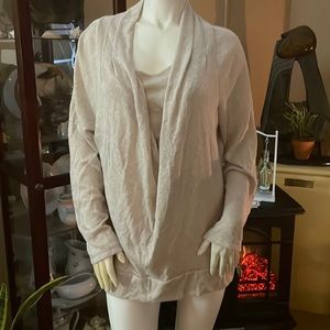 Cream colored sparkly top